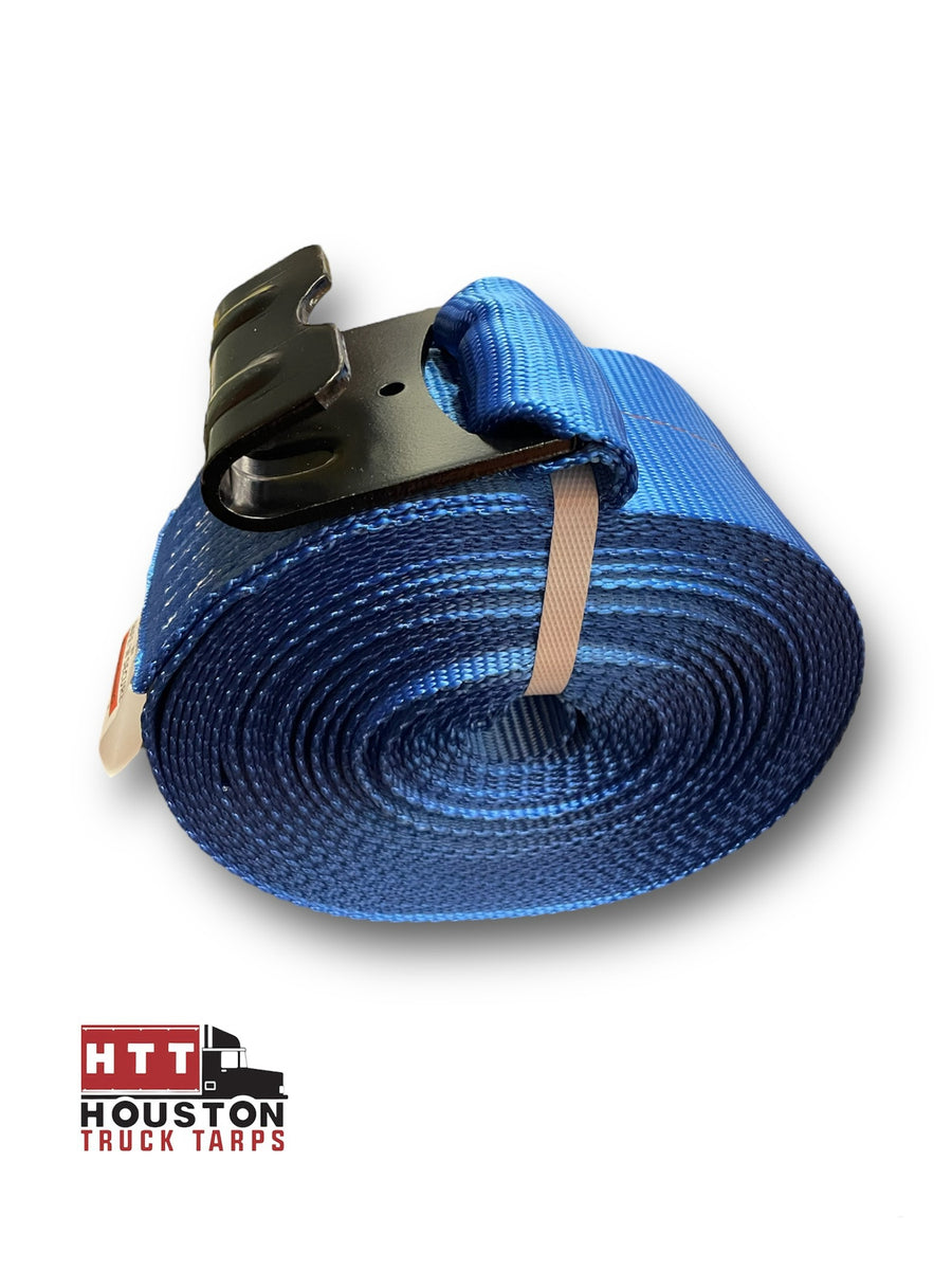 Tarp Strap 4” x 50’ Long Blue Color Houston Truck Tarps
