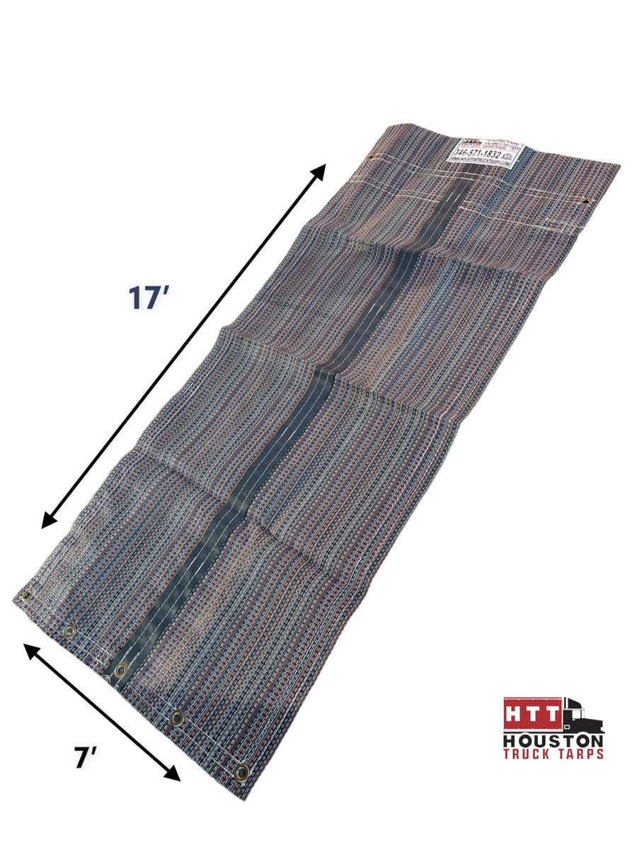 7’ x 17’ 10oz MulticolorMesh Tarp Houston Truck Tarps
