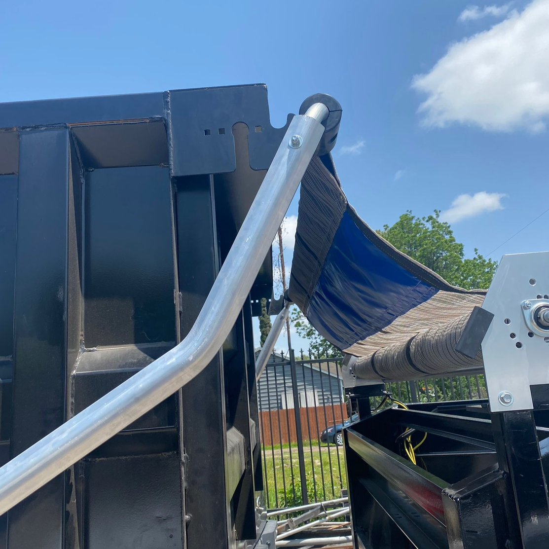 7’ x 17’ 10oz MulticolorMesh Tarp Houston Truck Tarps