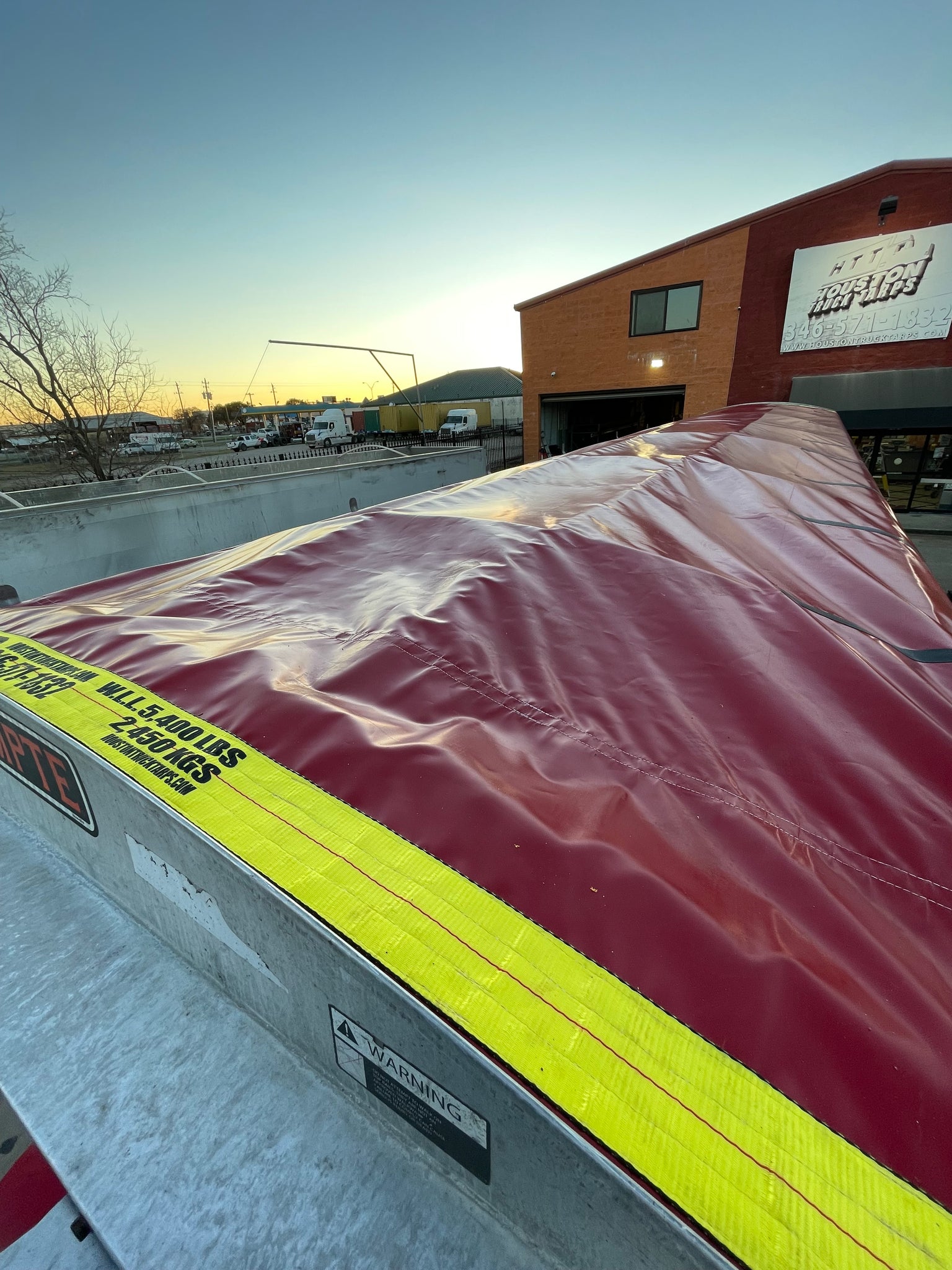 berlingo tarp Hopper Bottom/ Grain Trailers 22-Oz Vinyl Tarp 102” / Blue