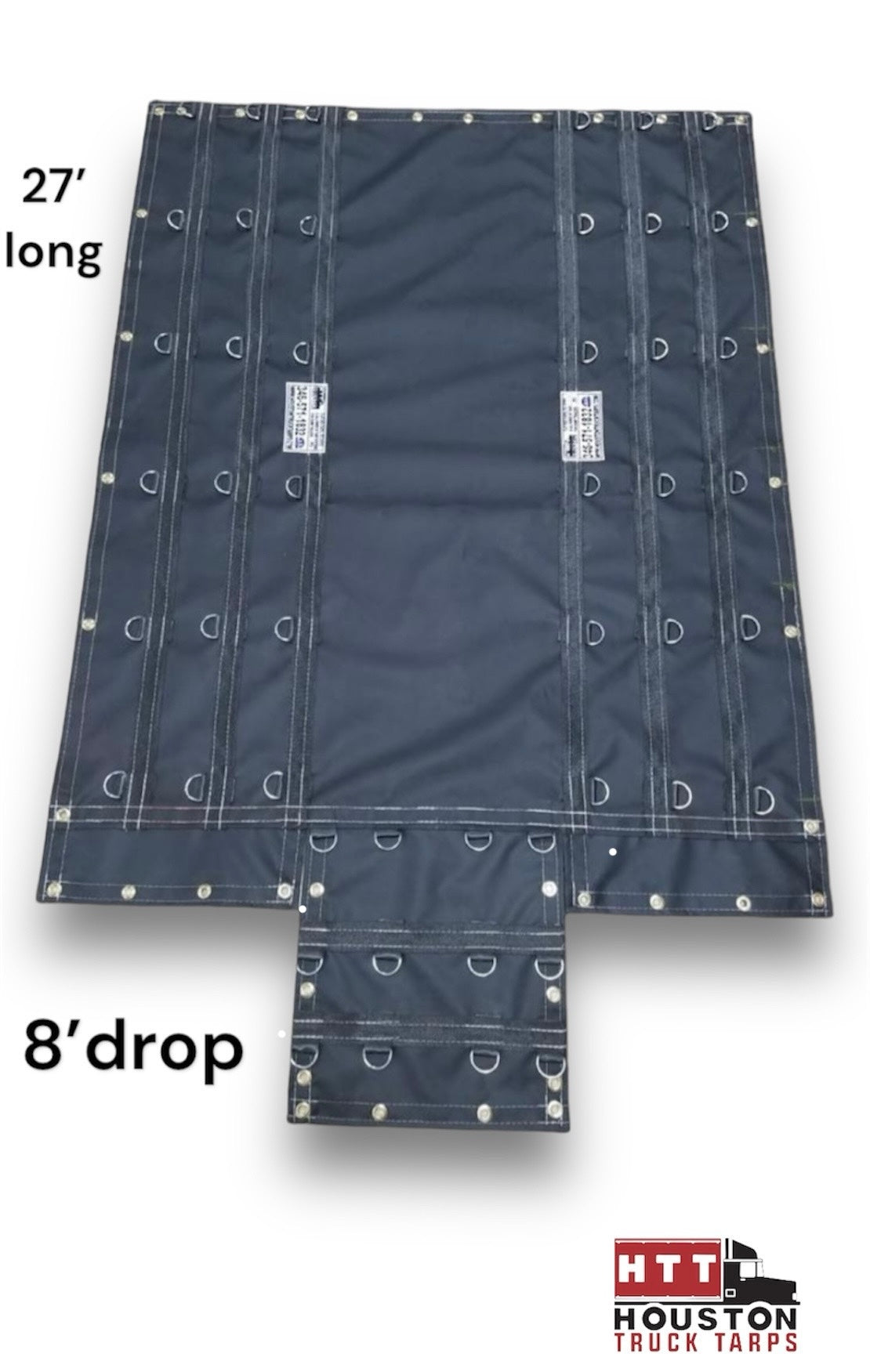 tarp ripstop 8’Drop Tarp in 14-OZ Ripstop Vinyl 24’ X 27’ Red