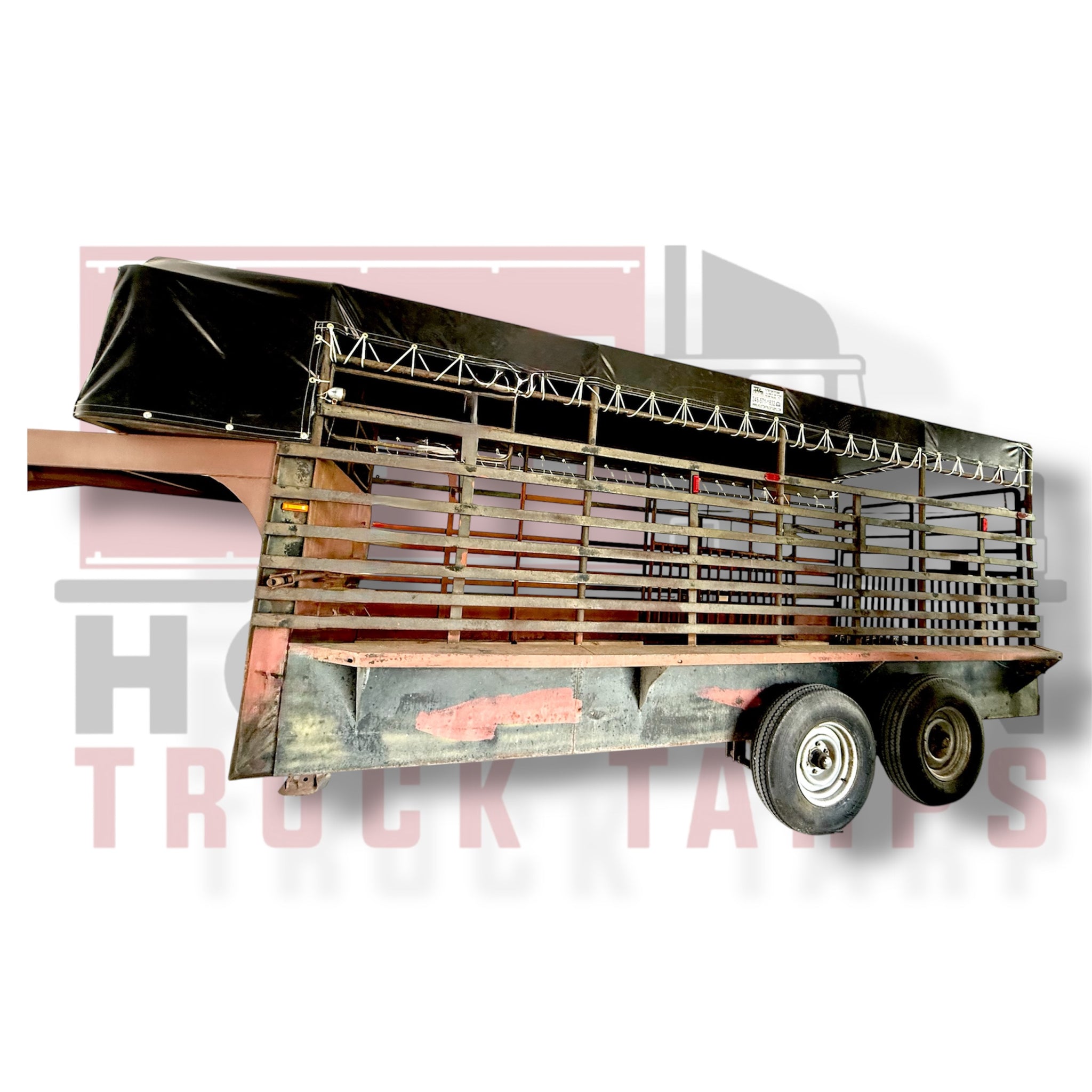 trailer tarp Cattle 30' LONG / PURPLE and 2 rubber tarp Color:Watercolor/Sonar Pink distorting TTL GARDEN 3x3x4,25m Sonnensegel