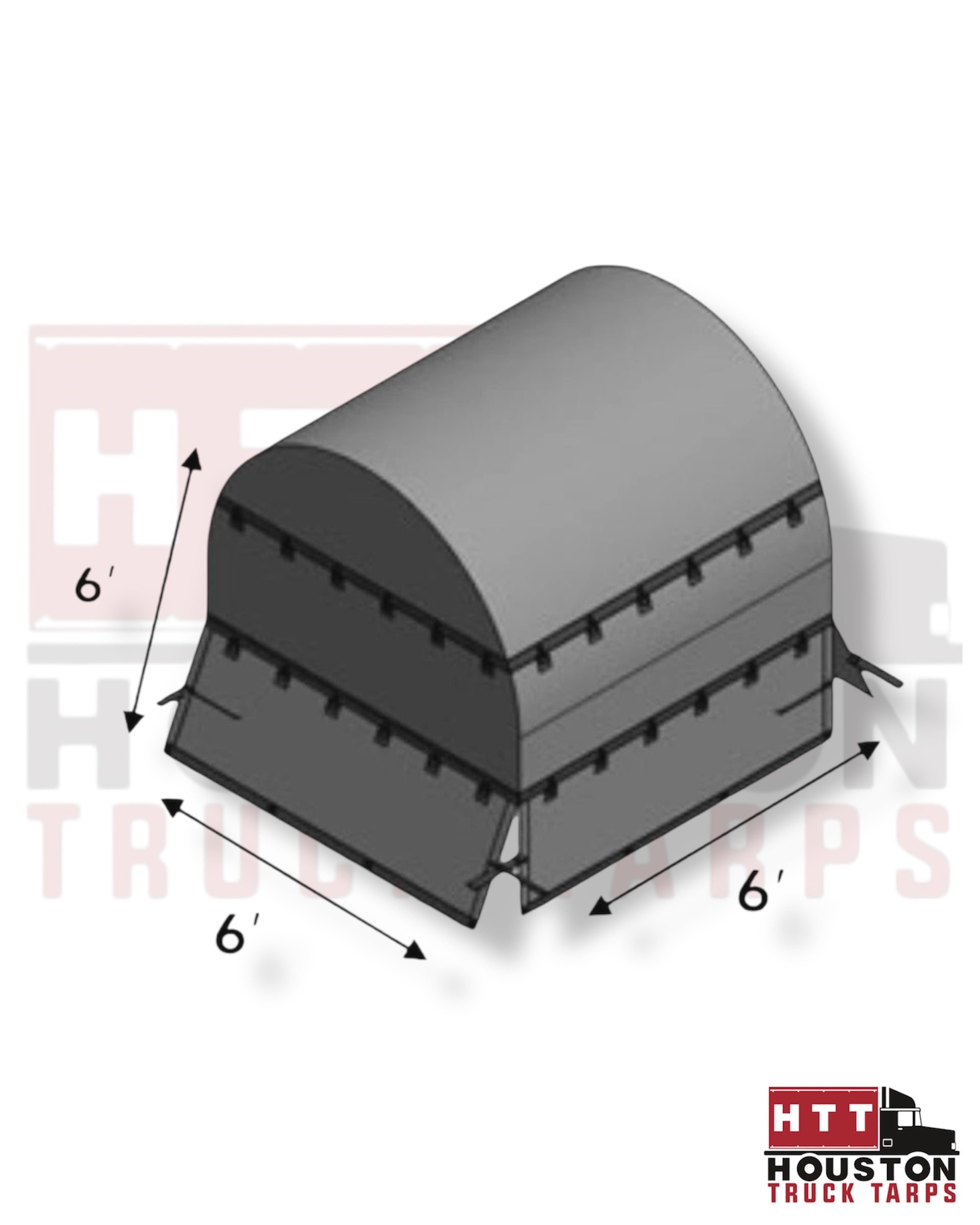 truck tarp backpack Coil Tarp Bag 6' X 6' X 6'