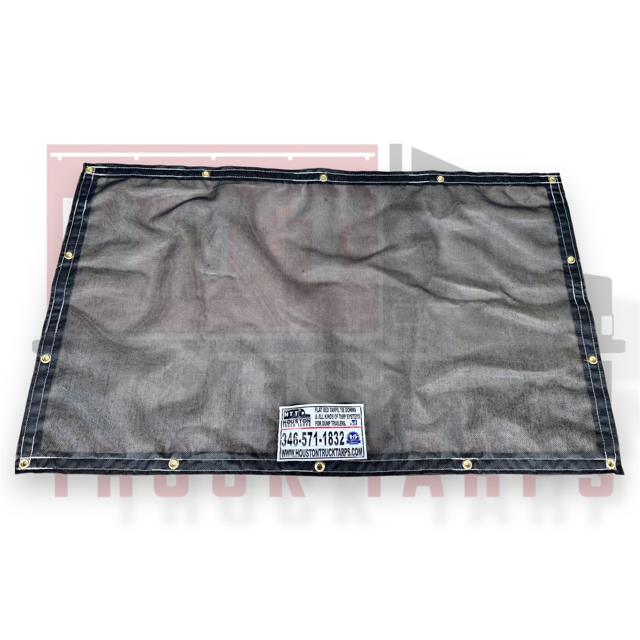 12' X 10' 10-OZ BLACK MESH TARP