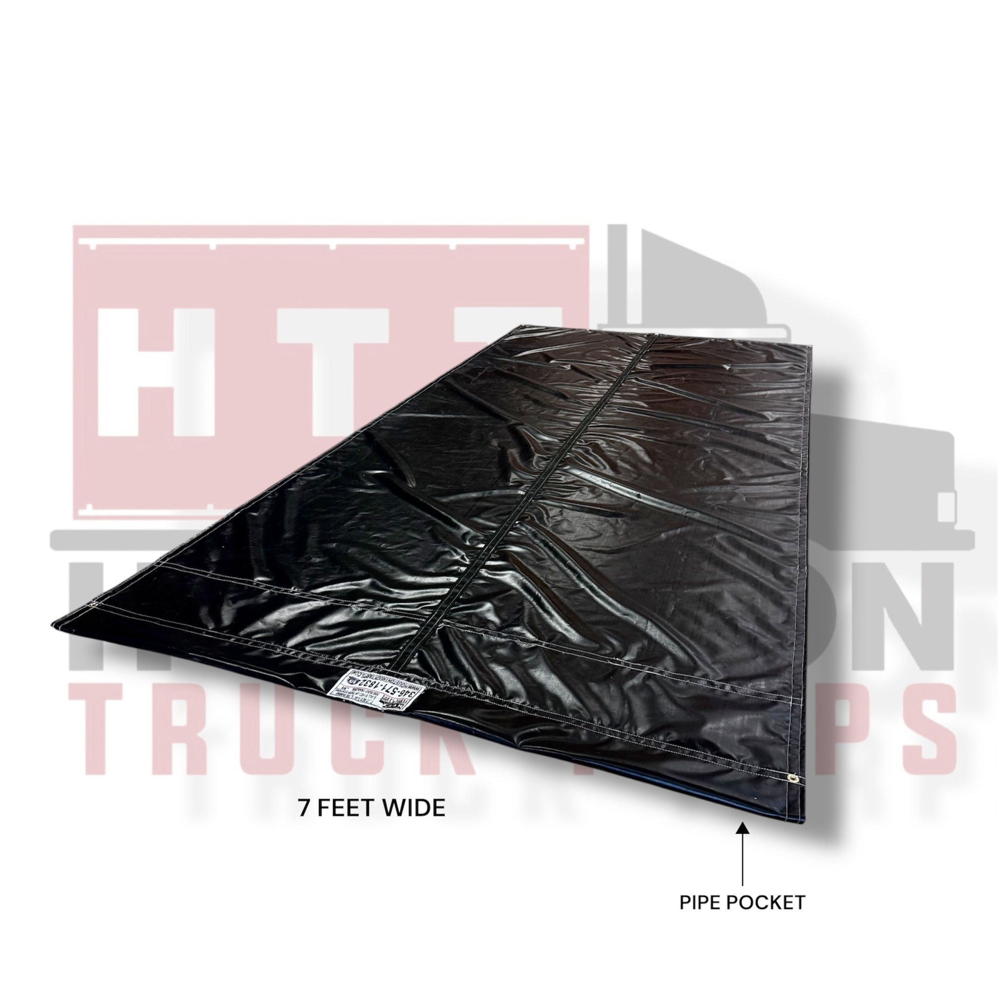 be x pocket tarp 7' x 14' 18-OZ Asphalt Tarp Black