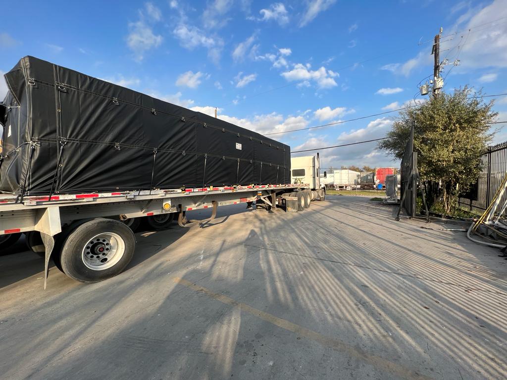 load tarp 6’Drop Tarp in 14-OZ Vinyl 20’ X 27’ Black