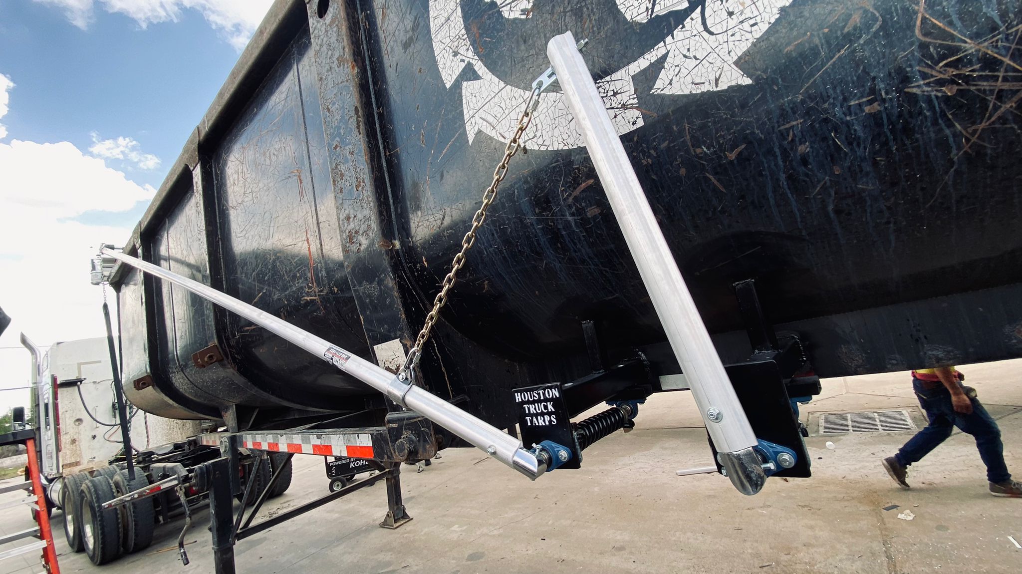 dump trailer tarps kits Monster Scrap Metal Trailer Full Arm System Kit