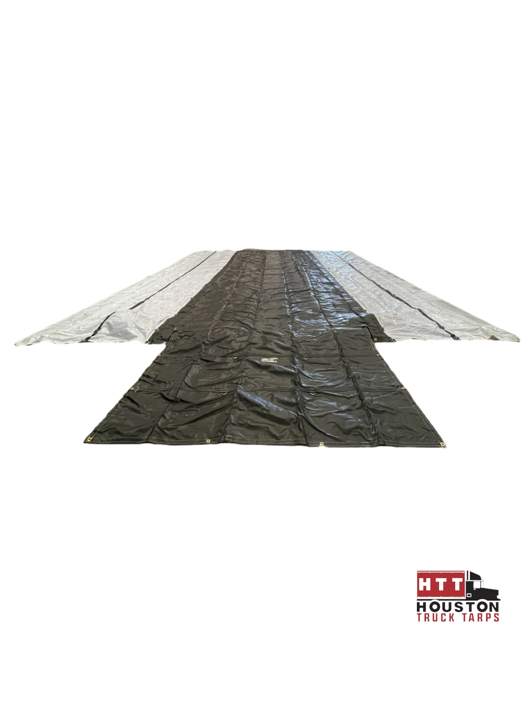 truck tarp material 6’Drop Tarp in Powder Blue Airbag Material 20’ X 26’