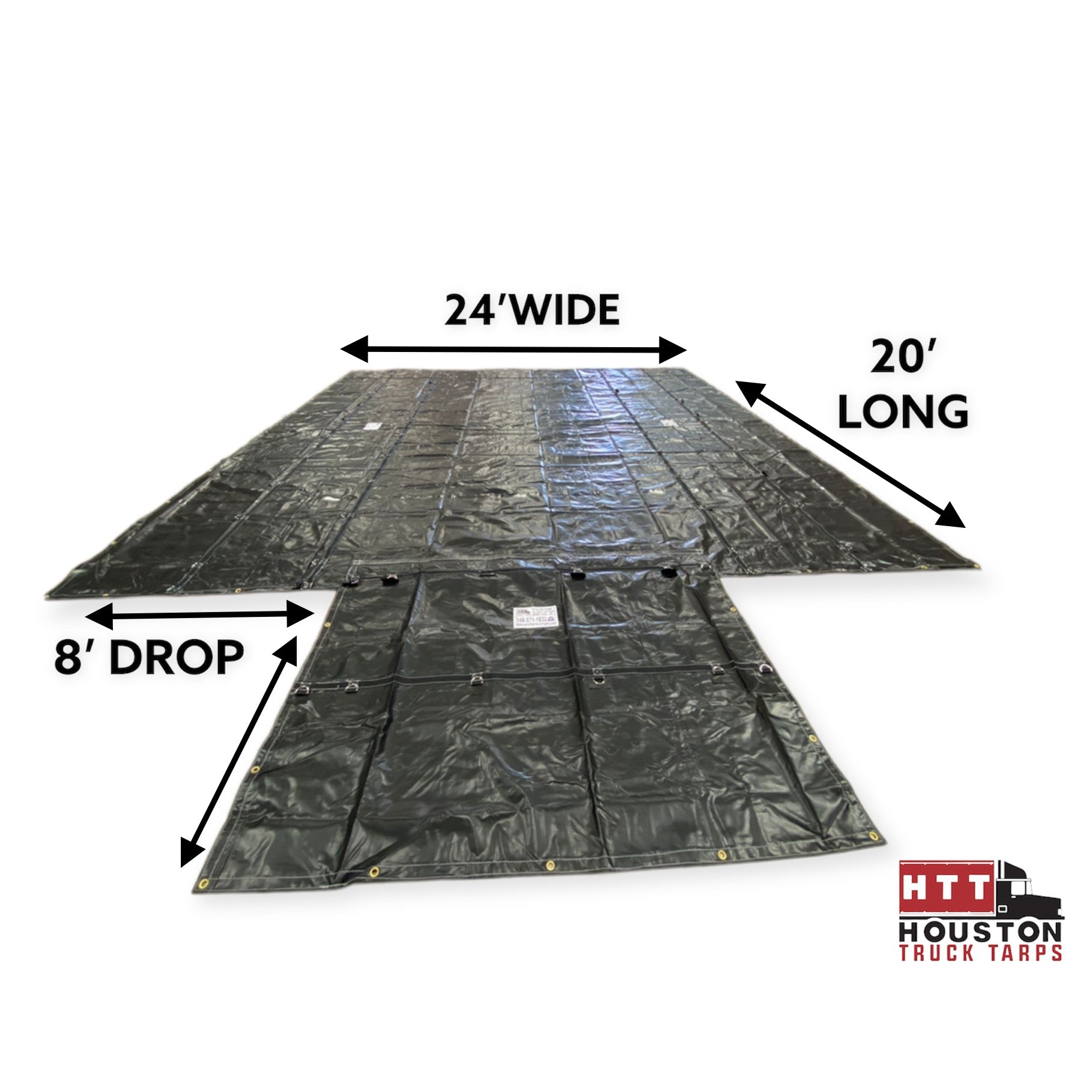 drop tarps 8’Drop Tarp in 14-OZ Vinyl 24’ X 20’